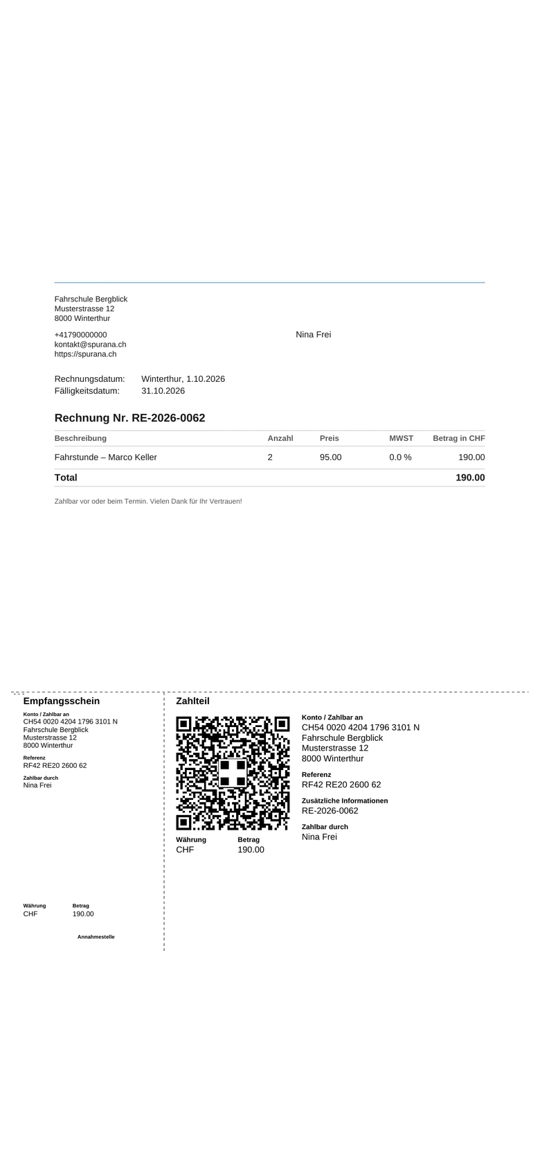 Schweizer QR-Rechnung auf dem Smartphone