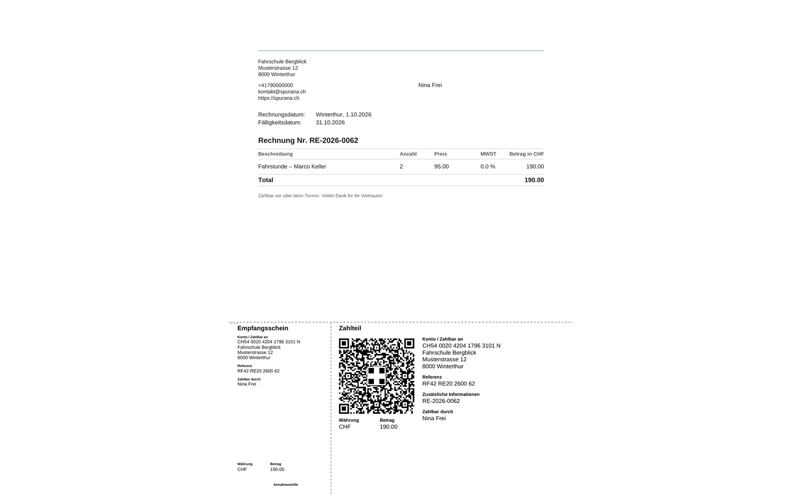 Schweizer QR-Rechnung am Computer